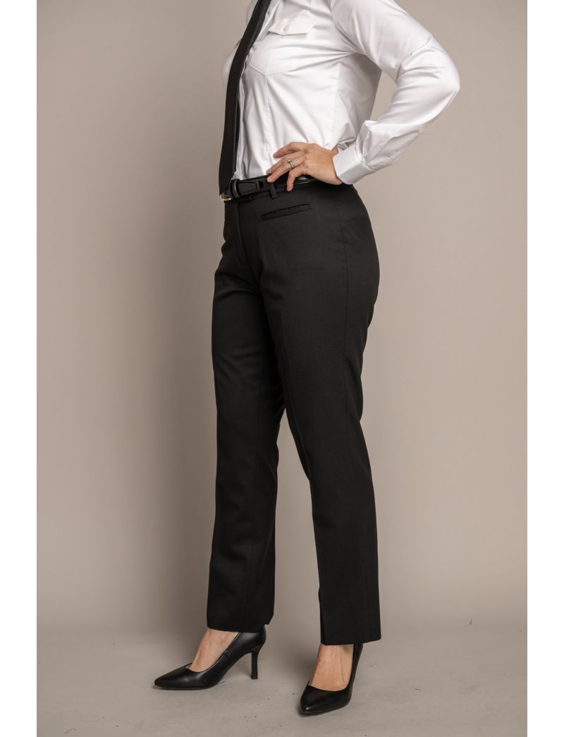 Melissa Flat Front Tropical Midnight Blue Pants