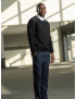 Pullover Long Sleeve Fleece Navy Sweater