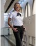 M&H Lauren Open Pocket Short Sleeve Bamboo Shirt w/Eyelet