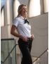 M&H Lauren Open Pocket Short Sleeve Bamboo Shirt w/Eyelet