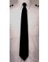 Four-in-Hand Satin Black Tie