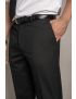 Austin Flat Front Regular Fit Sharkskin Midnight Blue Pants