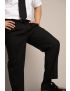 Bryce Pleated Relaxed Fit Sharkskin Midnight Blue Pants