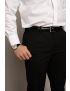 Cody Flat Front Slim Fit Sharkskin Gunsmoke Pants