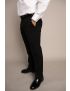 Cody Flat Front Slim Fit Sharkskin Midnight Blue Pants
