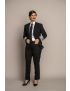 Melissa Flat Front Sharkskin Gunsmoke Pants