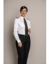 Melissa Flat Front Tropical Jet Black Pants