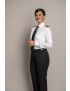 Melissa Flat Front Tropical Jet Black Pants
