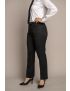 Melissa Flat Front Sharkskin Jet Black Pants