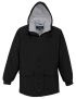 Fleece/Nylon Shell Black Parka