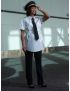 Peyton Maternity Bamboo Pilot Shirt with Belt