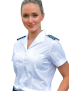 M&H Lauren Open Pocket Short Sleeve Bamboo Shirt w/Eyelet