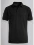 Pique Polo Black Polyester