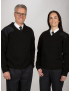 Pullover Long Sleeve Fleece Black Sweater