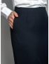 Straight Sharkskin Black Skirt w/Pocket