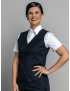 Victoria Single Breasted Sharkskin Blue Vest