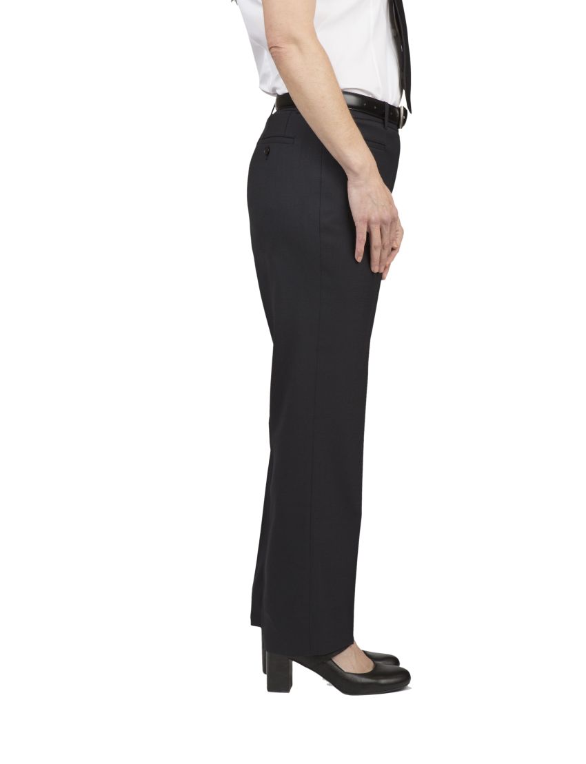 Melissa Flat Front Sharkskin Gunsmoke Pants