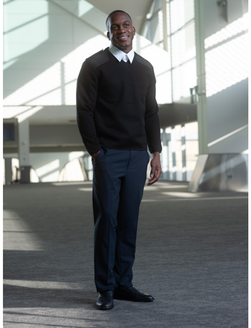 Pullover Long Sleeve Fleece Black Sweater