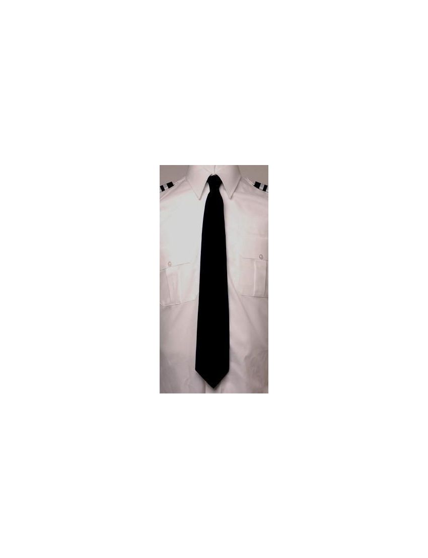 Four-in-Hand Satin Black Tie