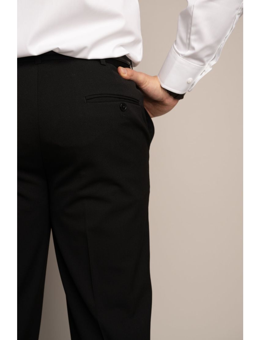 Cody Flat Front Slim Fit Sharkskin Gunsmoke Pants