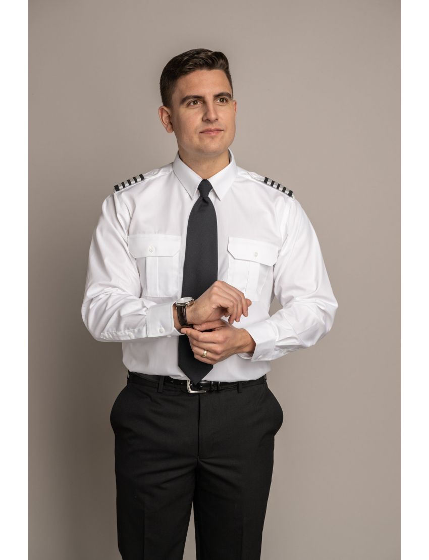 Sterling Flap Pocket Long Sleeve Tapered Shirt