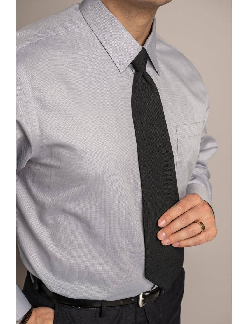 William Long Sleeve Silver Shirt