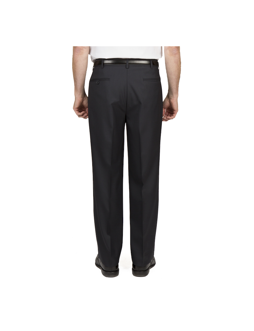 Bryce Pleated Relaxed Fit Tropical Gunsmoke Pants