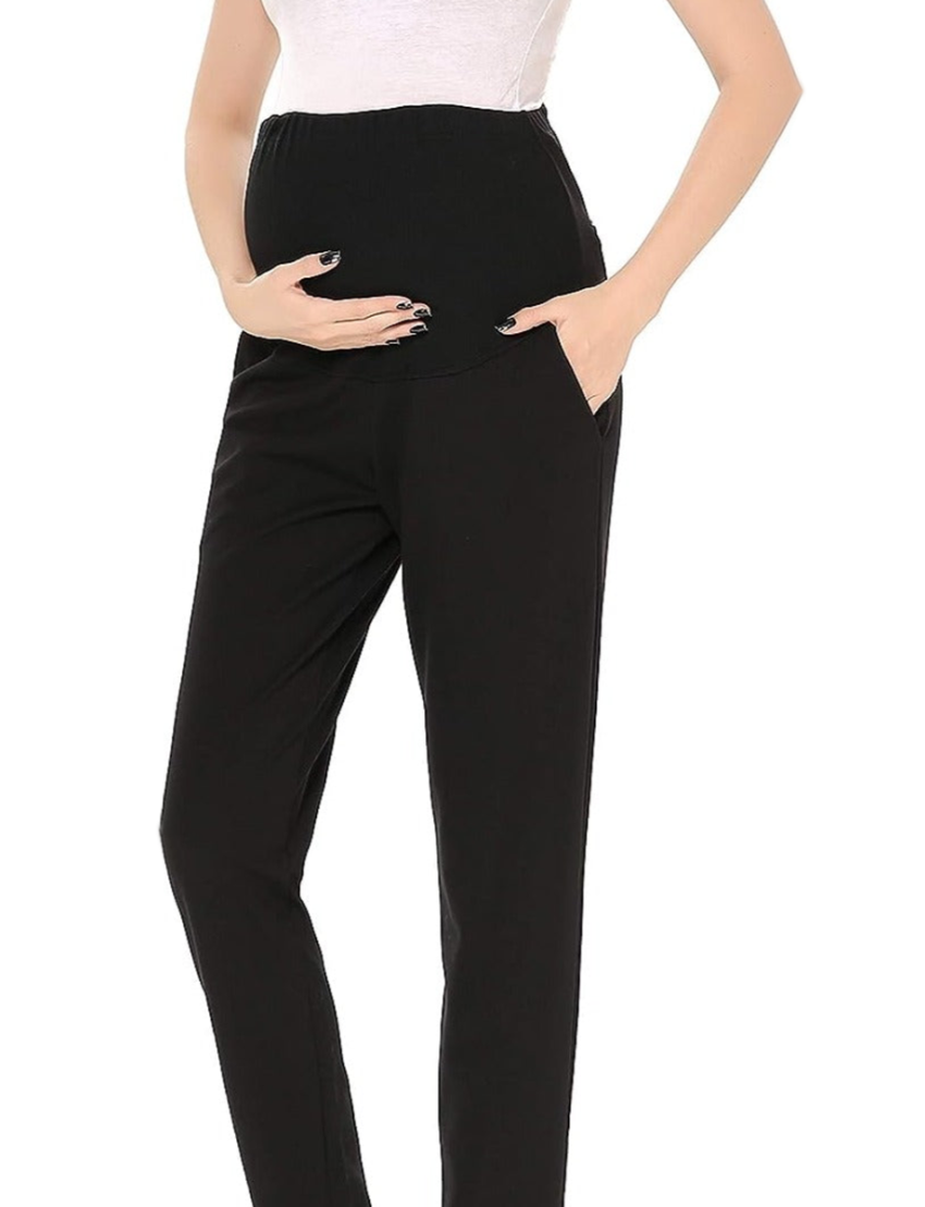 Maternity Tropical Jet Black Pants