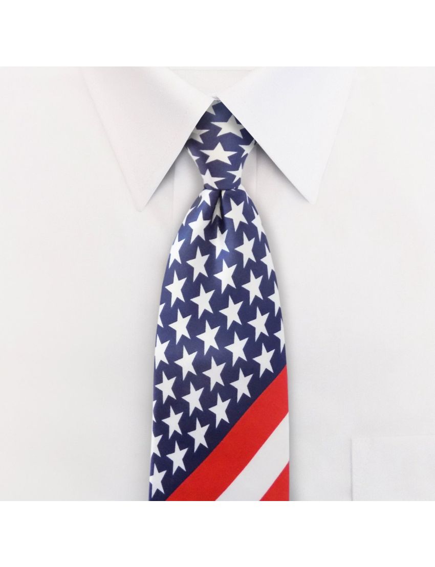 Four-in-Hand Patriotic Tie