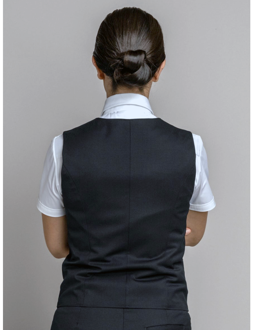 Victoria Single Breasted Sharkskin Admiral Blue Vest